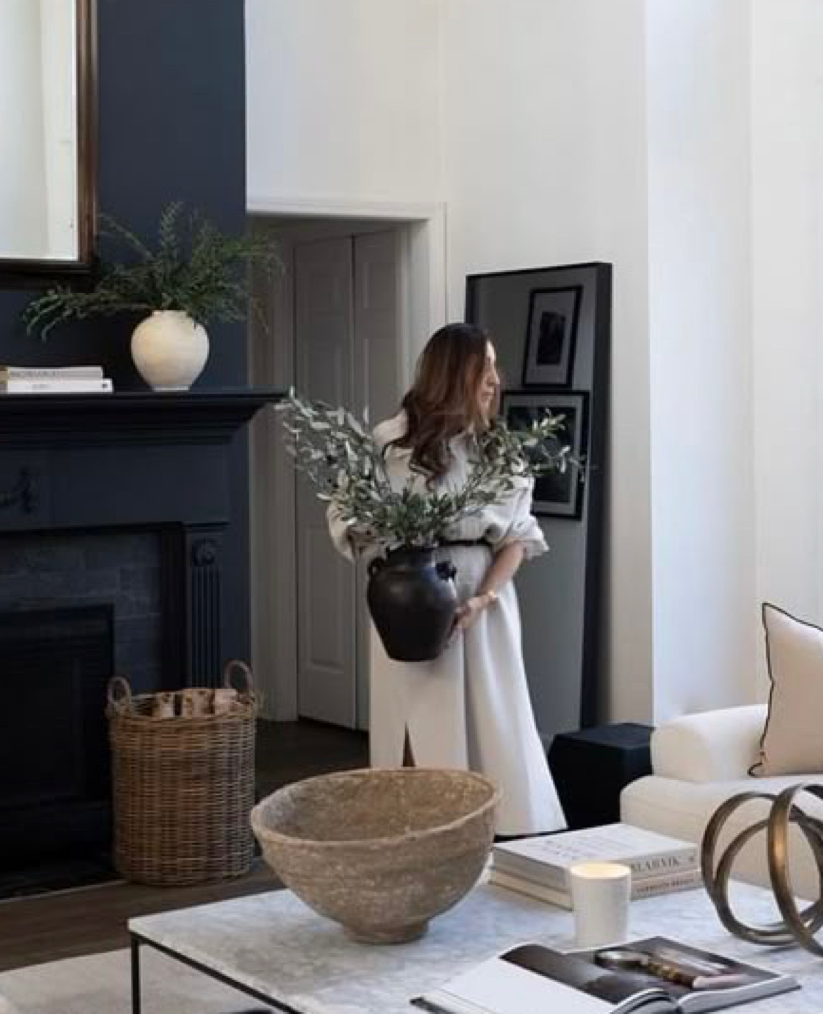 Simplicity at its finest… olive branches and a rustic black vessel… it’s truly exquisite and sophisticated XxV 

#LTKSeasonal #LTKStyleTip #LTKHome