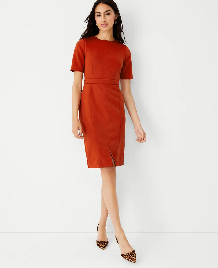 Short Sleeve Sheath Dress | Ann Taylor (US)
