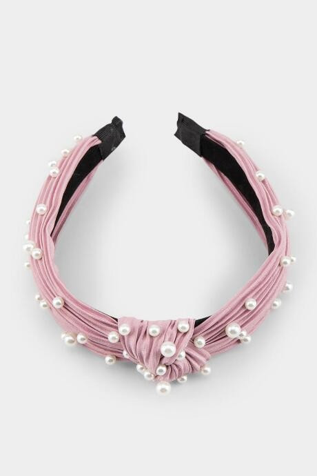 Melony Top Knot Pearl Headband - Lavender | Francesca’s Collections