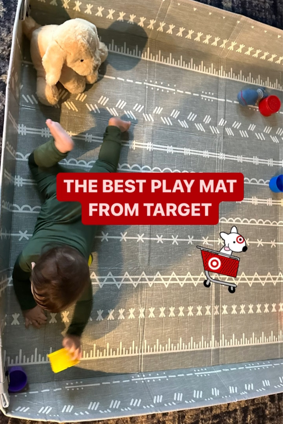 This Play Mat has fold-up sides, which keeps little ones and toys in a confined space! PLUS, it folds up and comes with a clear zip-up carry case which makes it an easy play mat to travel with. 

#LTKFind #LTKbaby #LTKkids