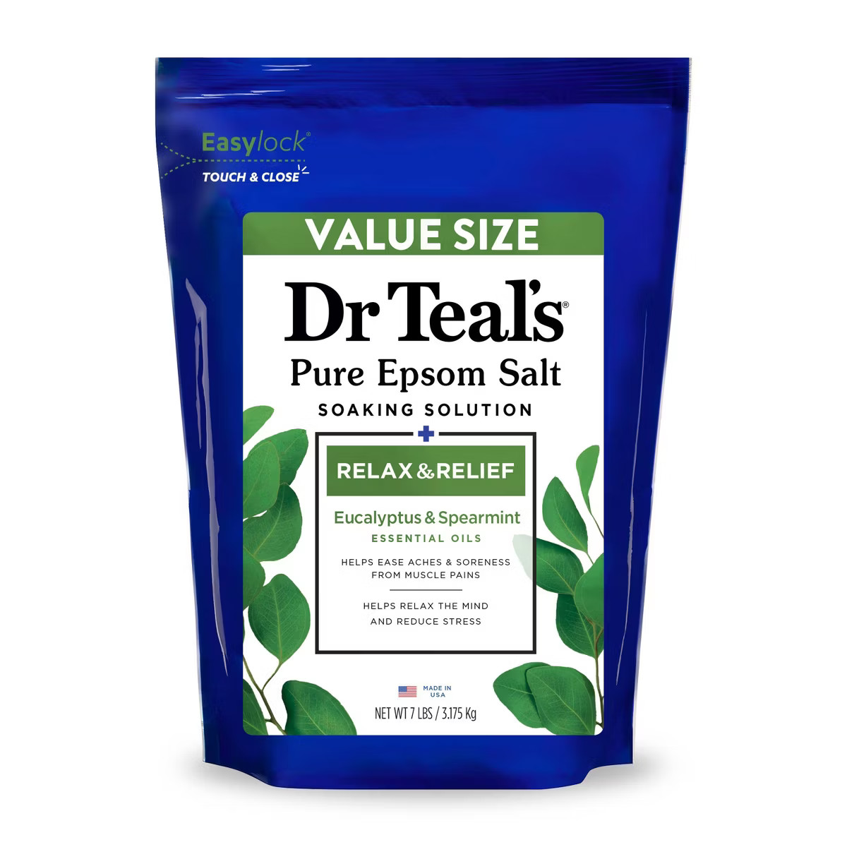 Dr Teal's Relax & Relief Eucalyptus & Spearmint Pure Epsom Bath Salt | Target