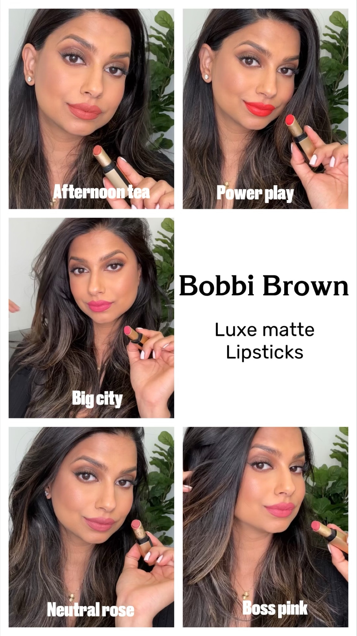 Bobbi brown luxe lipsticks on brown skin! So gorgeous #browngirlmakeup #bobbibrown
