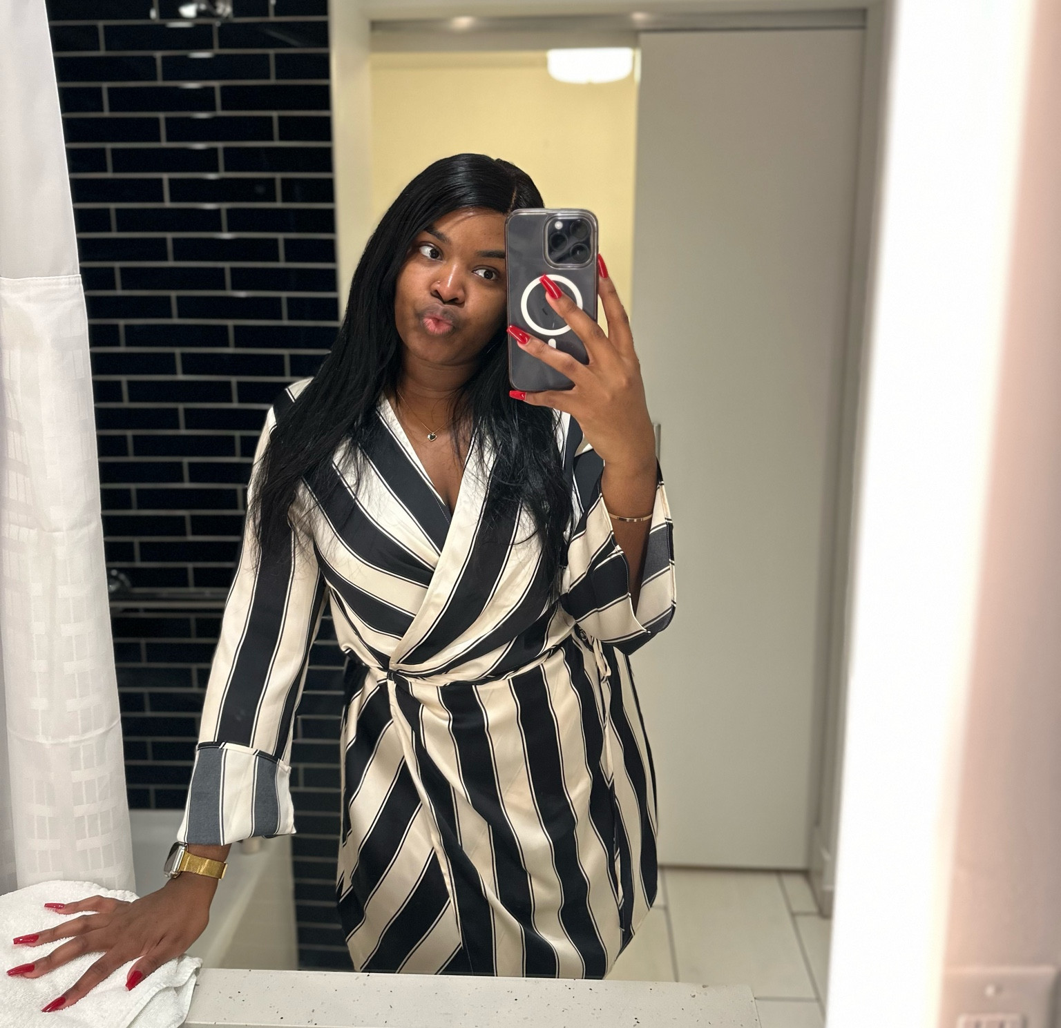 Date night dress 🖤🤍

#LTKmidsize #LTKstyletip #LTKfindsunder100