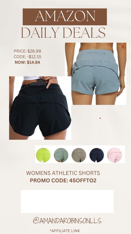 Amazon daily deals
High wasted running shorts for women 

#LTKSaleAlert #LTKFitness