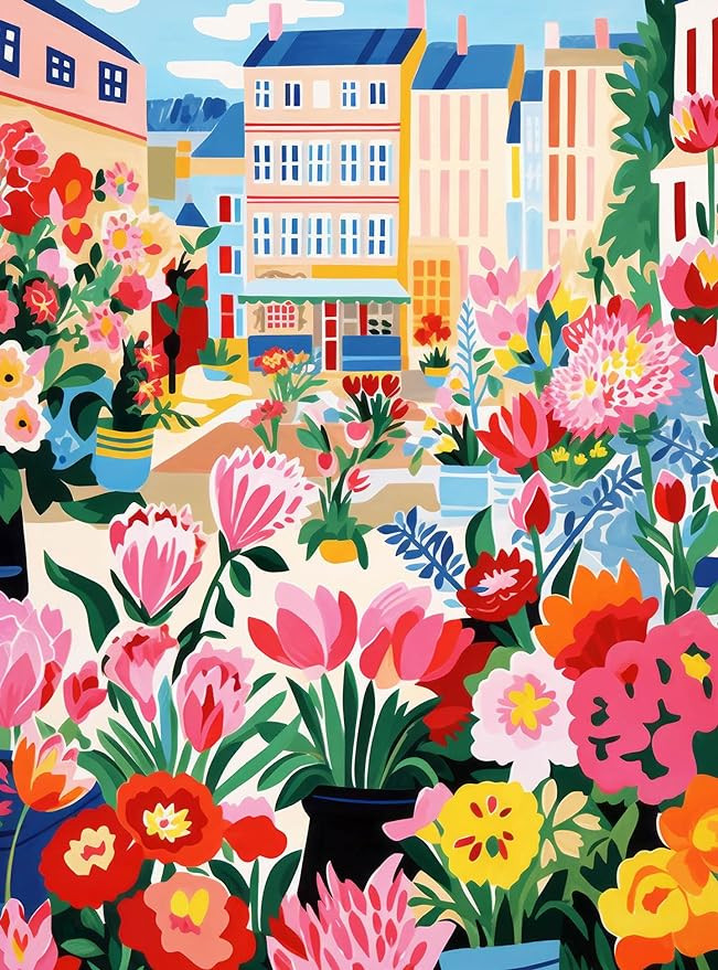 Cross & Glory - Petal Promenade: Springtime in Paris - 1000 Piece Jigsaw Puzzle for Adults | Vibr... | Amazon (US)