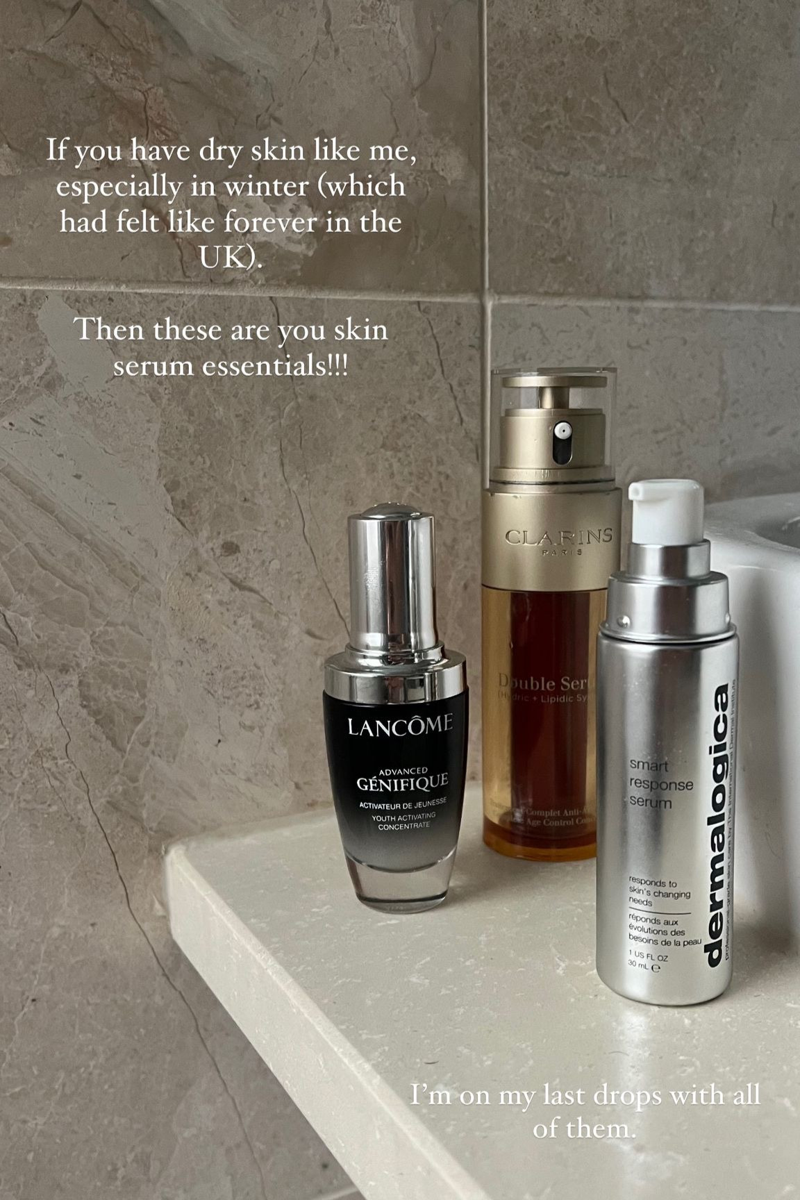 If you have dry skin in the winter, then these are your essentials! #skincare #winterskin #skincareessentials 