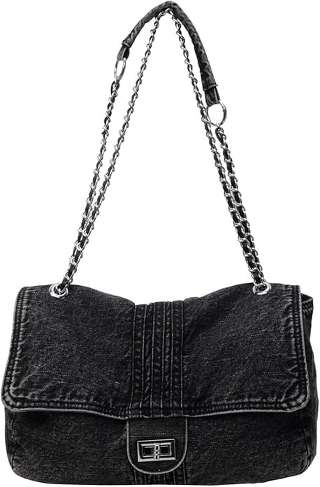 Denim Purse for Women Jean Purses Tote Bag for Women Handbags Work Bags Women Shoulder Bag Crossb... | Amazon (US)