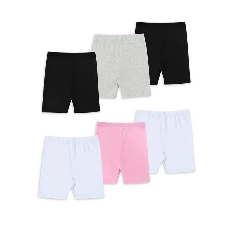 Wonder Nation Toddler Girl Play Shorts, 6-Pack, Sizes 2T-5T | Walmart (US)