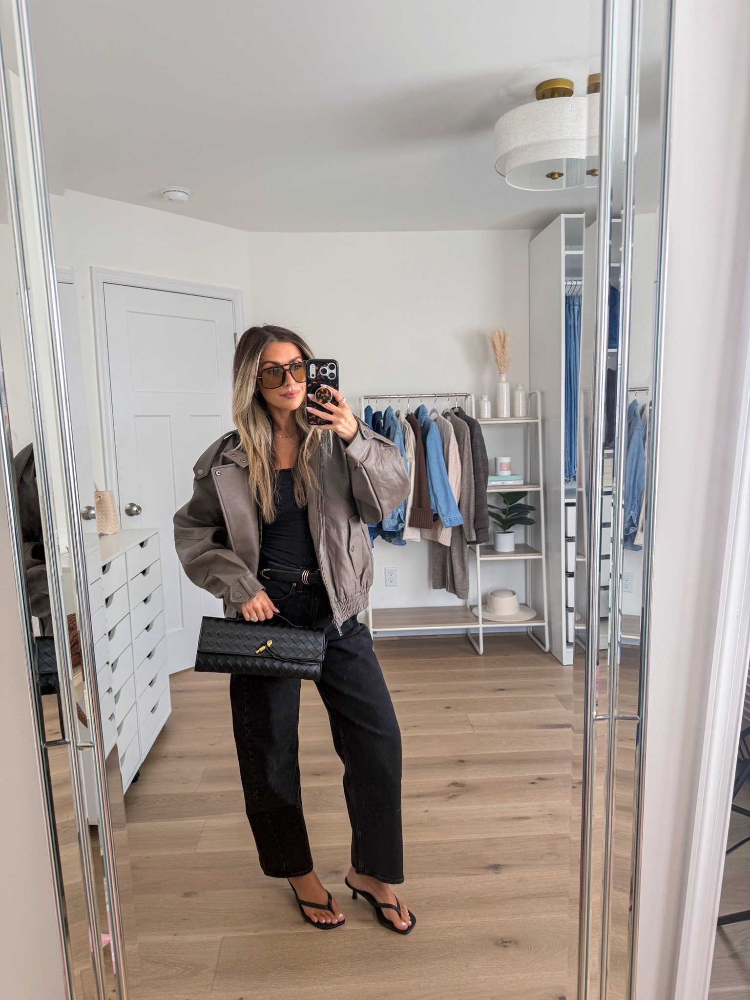 Casual chic date night outfit idea for fall — size xs in my top & moto jacket. Size 24 short in curve love for the barrel jeans. I have these in white too and LOVE THEM

#LTKootd #LTKgrwm #LTKPetite