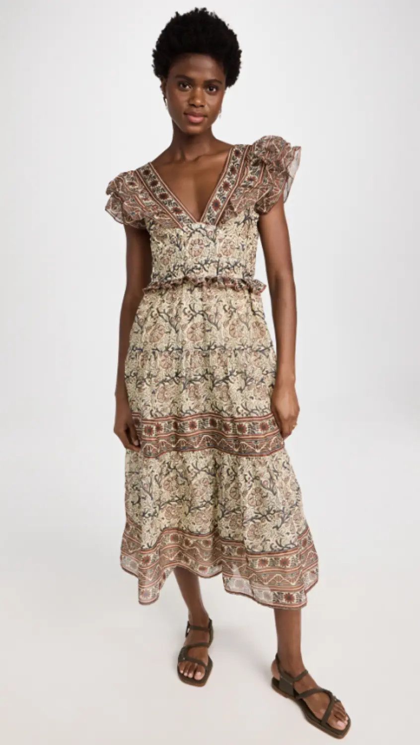 Marlee Print Flutter Sleeve Dress | Shopbop