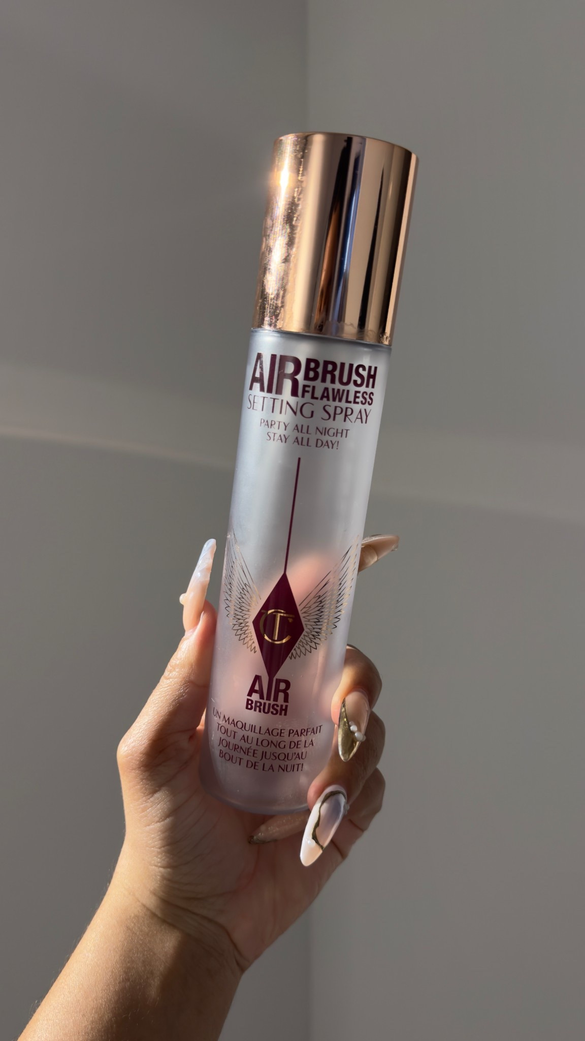The Charlotte Tilbury airbrush flawless setting spray is a must have in my makeup routine! It keeps my makeup in place and settles powders to make the final product look skin like. I am never without one of these and the travel size comes in handy too!

#LTKBeauty #LTKFindsUnder50
