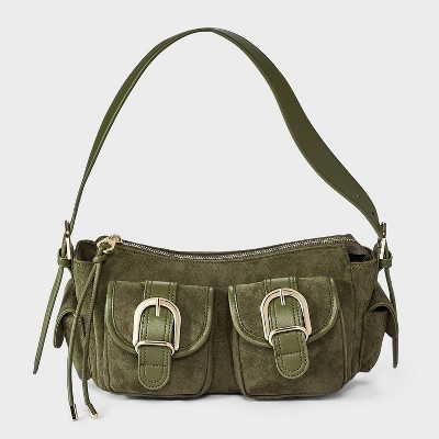 Cargo Buckle Pocket Shoulder Bag - Universal Thread\u2122 Green | Target