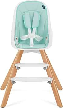Evolur Zoodle 2 in 1 Convertible Baby High Chair in Mint, Easy to Clean, Adjustable and Removable... | Amazon (US)