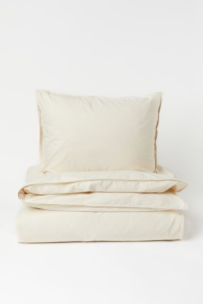 Washed Cotton Duvet Cover Set | H&M (US + CA)