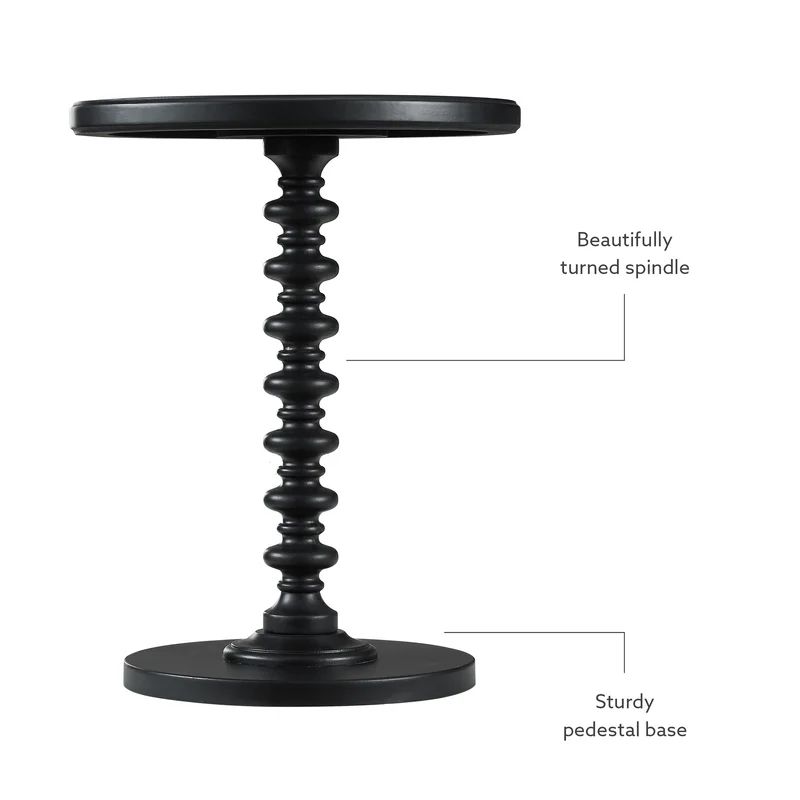 Rosena Solid Wood Pedestal End Table | Wayfair North America