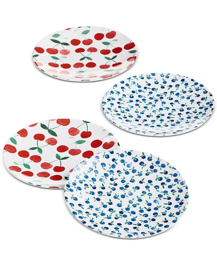 Melamine Berry Appetizer Plates, Set of 4, Created for Macy's | Macys (US)