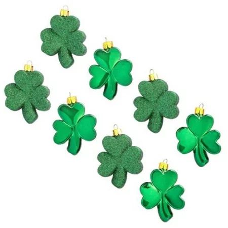 Darice St. Patricks Decor - Shamrock Ornaments 8pc Set | Walmart (US)