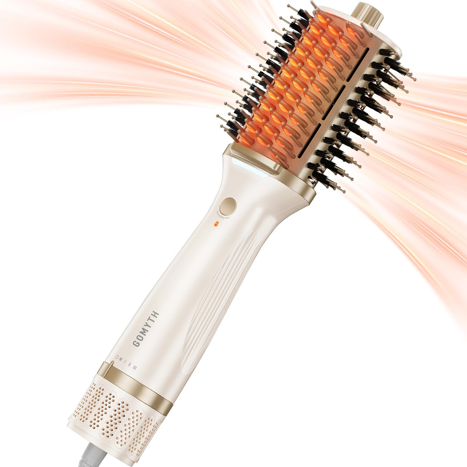 Amazon.com: GOMYTH Upgraded 5-in-1 Blow Dryer Brush with Heated Comb - Volumizer Hair Dryer Brush for Wet & Dry Hair, Ideal for Thick Curly Hair, Salon Blowout, Frizz-Free Shiny Hair, Reduced Heat Damage - 70mm : Beauty & Personal Care | Amazon (US)