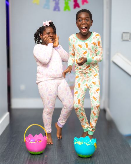 Weekends are for lazy mornings in cozy PJs! @dreambiglittleco 

I’ve got two bunnies hopping around in their favorite buttery soft viscose bamboo PJs waiting for breakfast. I gifted them both a new set of PJs for Easter and they love it. Swipe to see our other cute looks #matchingpajamas #kidspajamas  #dblcnewarrivals #dblcpartner #dreambiglittleco #pajamaparty

#LTKfamily #LTKkids #LTKSeasonal