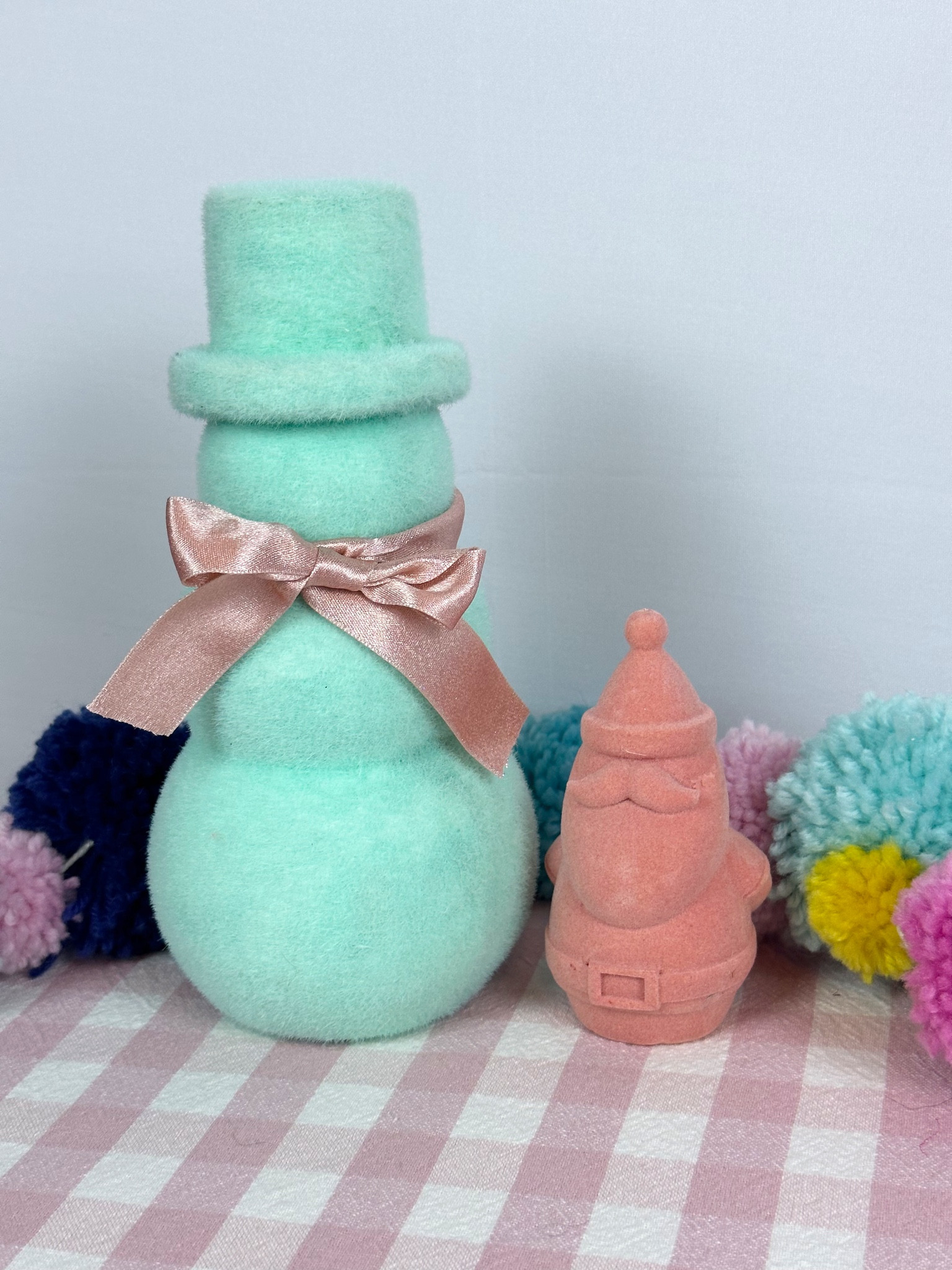 Colorful flocked Christmas decor 

#LTKhome #LTKSeasonal #LTKHoliday