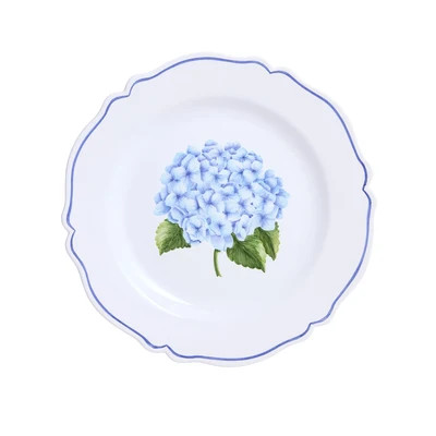 Hortensia Hand Painted Plate | Cailini Coastal