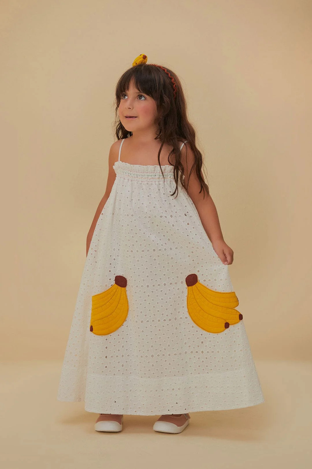 Banana Pocket Kids Dress | FarmRio (US)