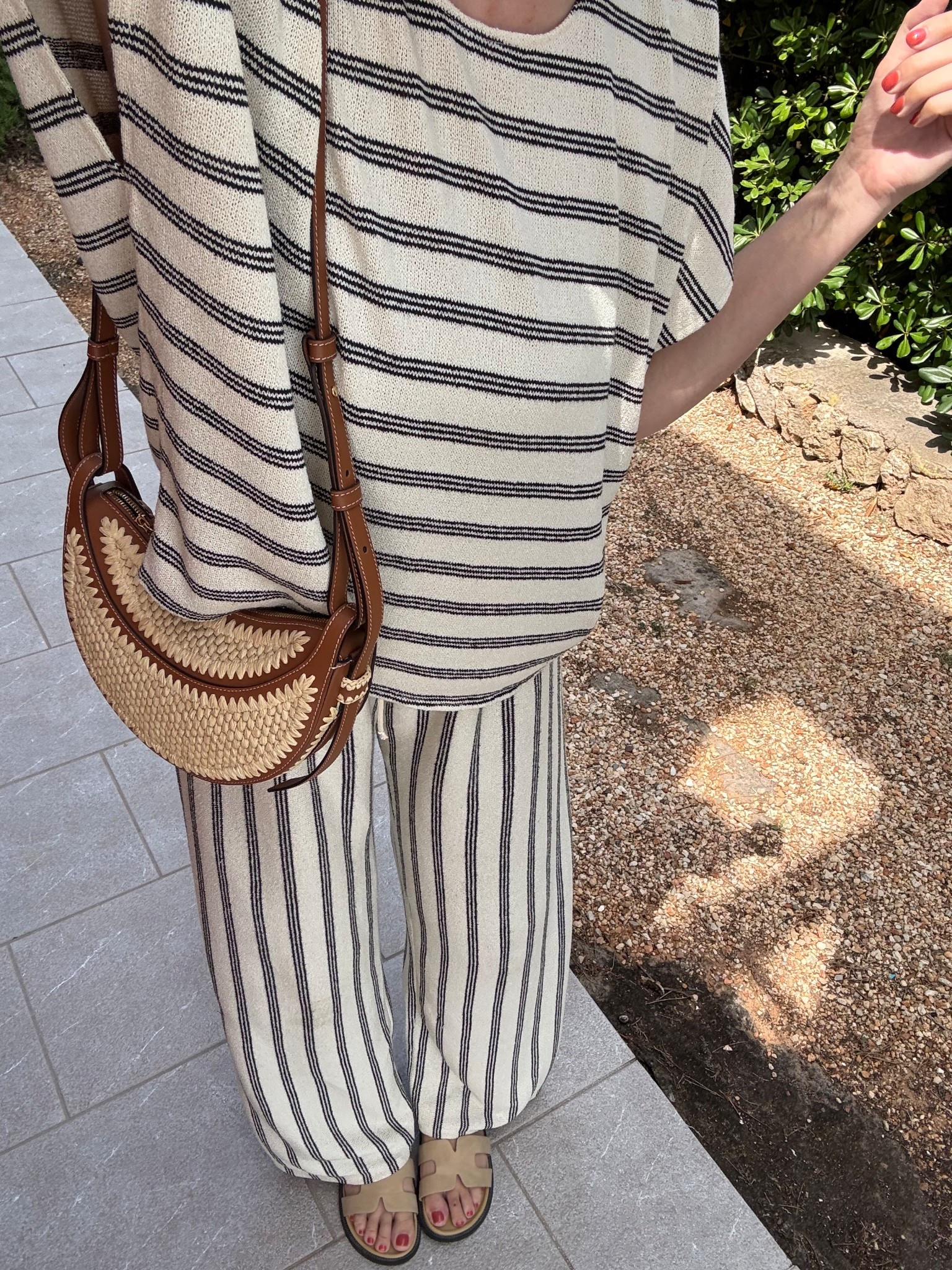 The ultimate airport outfit✈️
Tags: Zara rustic striped flowy trousers oversized tshirt asymmetric style fashion summer spring inspo outfit ideas chic woman’s casual capsule wardrobe basics sandals

#LTKsummer #LTKstyletip