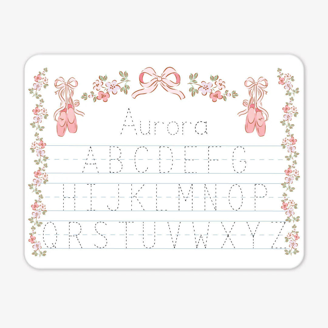 Kids Personalized Whiteboard | Ballet Blossoms | Caden Lane
