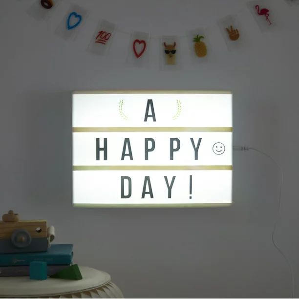 Your Zone Holographic LED Light Up Message Board with 85 Letters and Symbols included - Walmart.c... | Walmart (US)