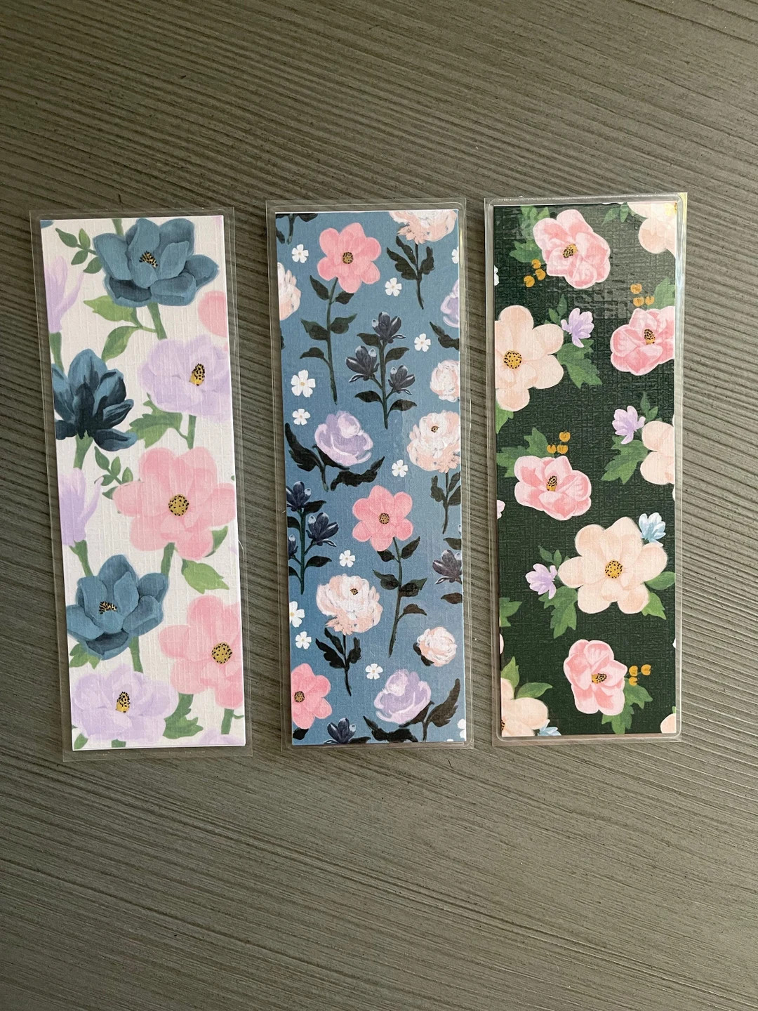 Plaid Floral Double-Sided Bookmarks | Etsy (US)