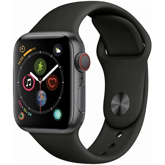 Restored Apple Watch Series 4 (GPS+Cellular, 40mm) - Space Gray Aluminum Case - Black Sport Band ... | Walmart (US)