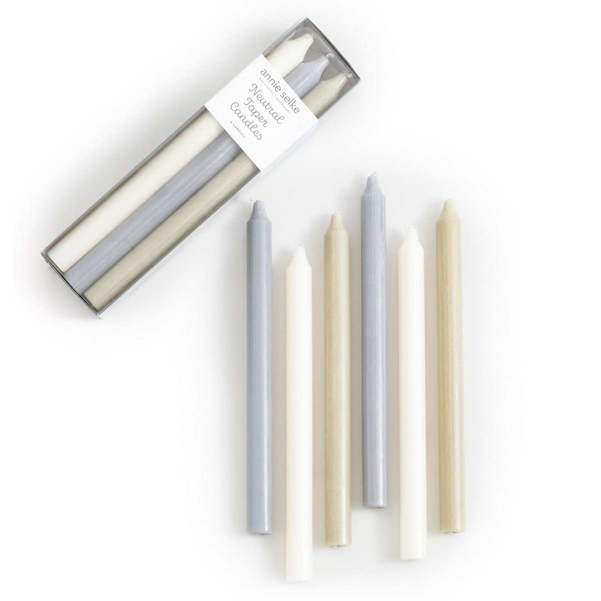 Neutral Palette Taper Candles | Furniture | Annie Selke