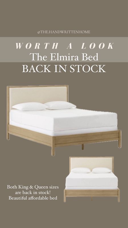 Elmira bed from Target back in stock. 

Both sizes available 
King $600
Queen $500

#LTKHome #LTKSaleAlert