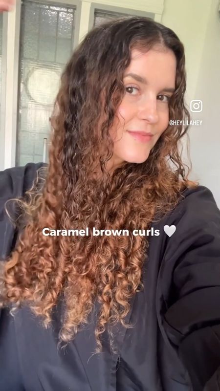 Hair makeover - from dark brown to caramel brown curls 🤍✨🥰

#LTKstyletip #LTKeurope #LTKbeauty