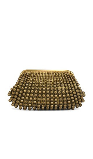Cult Gaia Nia Mini Clutch in Metallic Gold. | Revolve Clothing (Global)