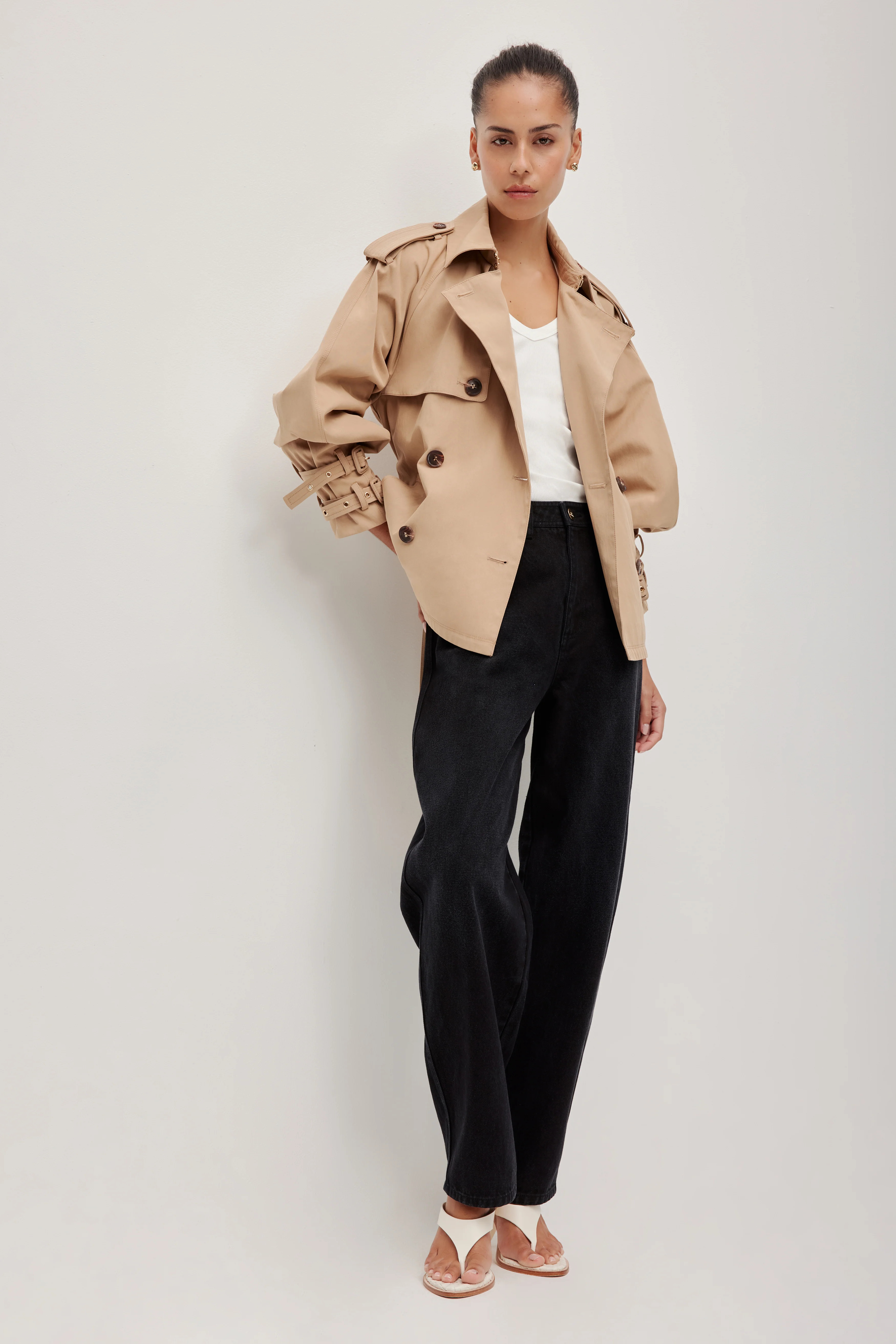 Aston Cropped Trench | aje. (Australia and New Zealand)