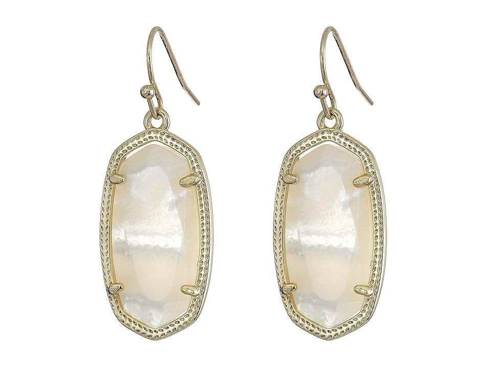 Kendra Scott Dani Women's Earring Women's Earring Gold/Ivory, Brass | Zappos