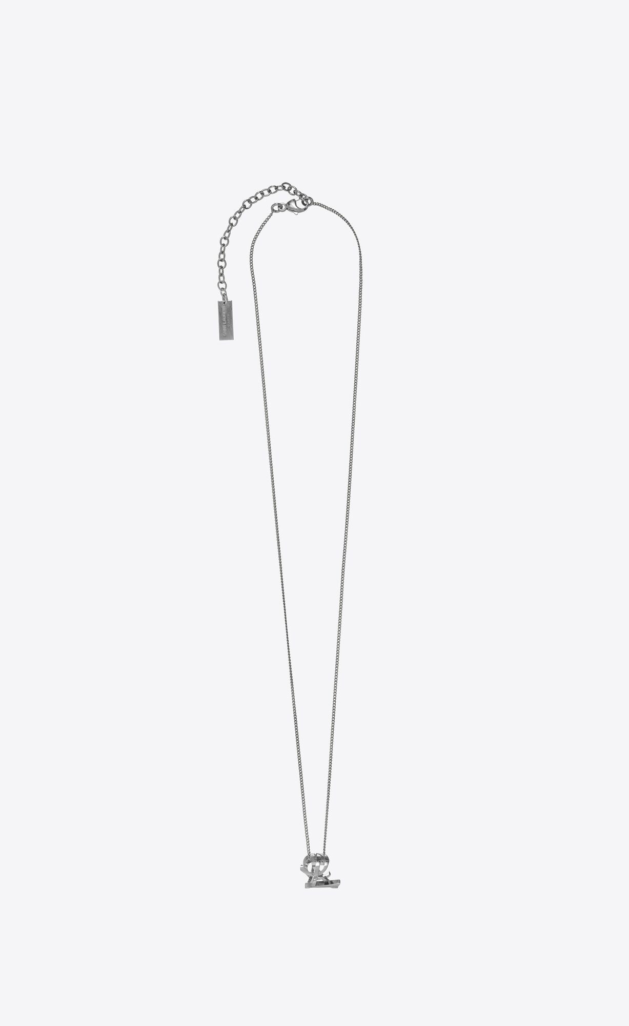cassandre twist pendant necklace in metal | Saint Laurent Inc. (Global)