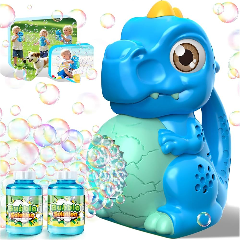 Dinosaur Bubble Machine Toys for Toddlers: Battery-Operated Bubble Maker with Bubble Solution for... | Amazon (US)