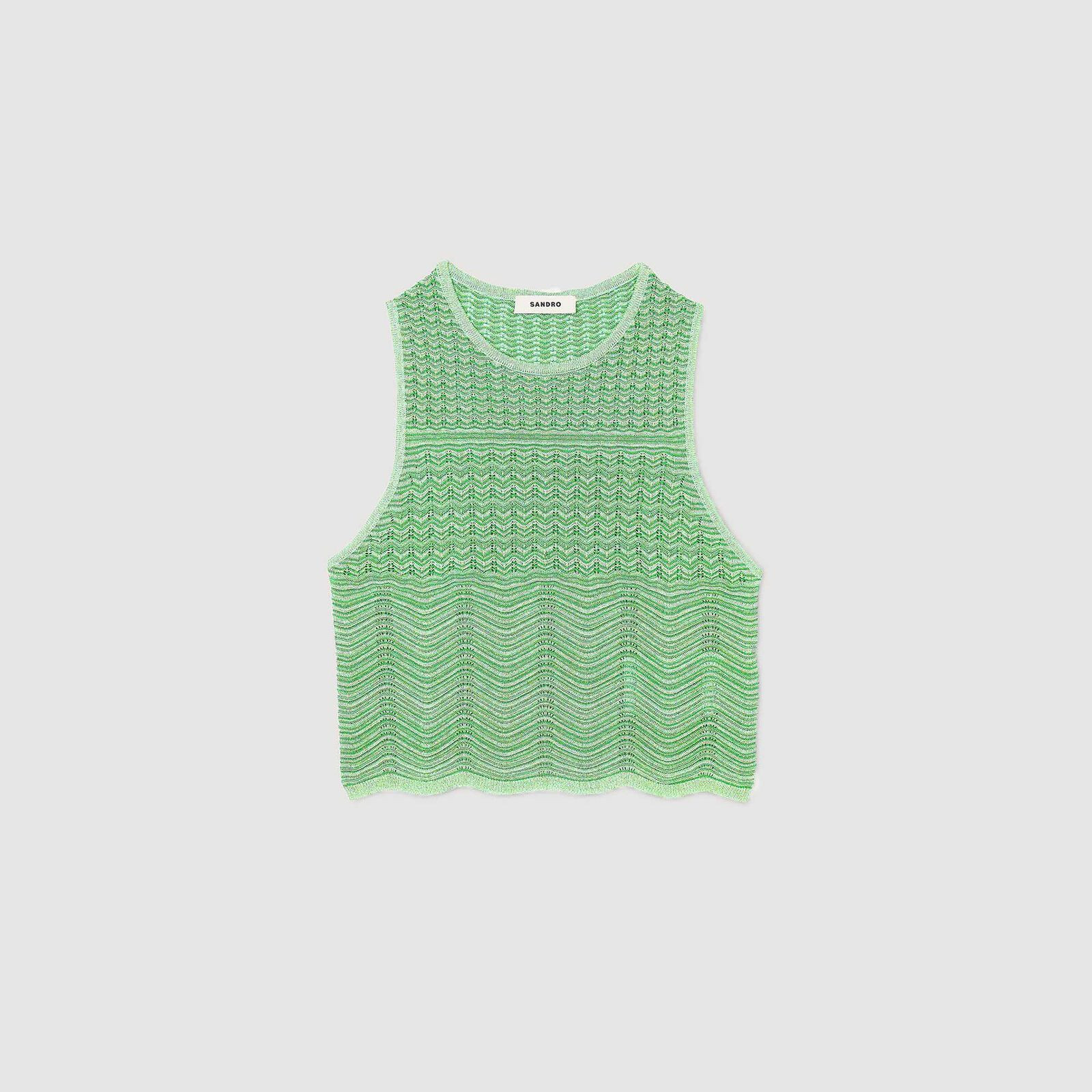 Decorative knit top | Sandro US | Sandro-Paris US