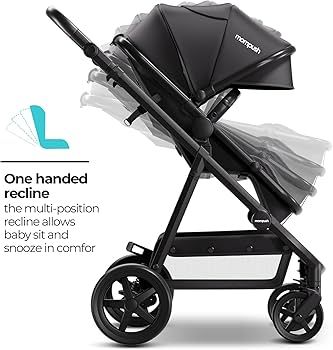 Mompush Meteor 2 Baby Stroller 2-in-1 with Bassinet Mode, Compatible with Major Infant Car Seat, ... | Amazon (US)