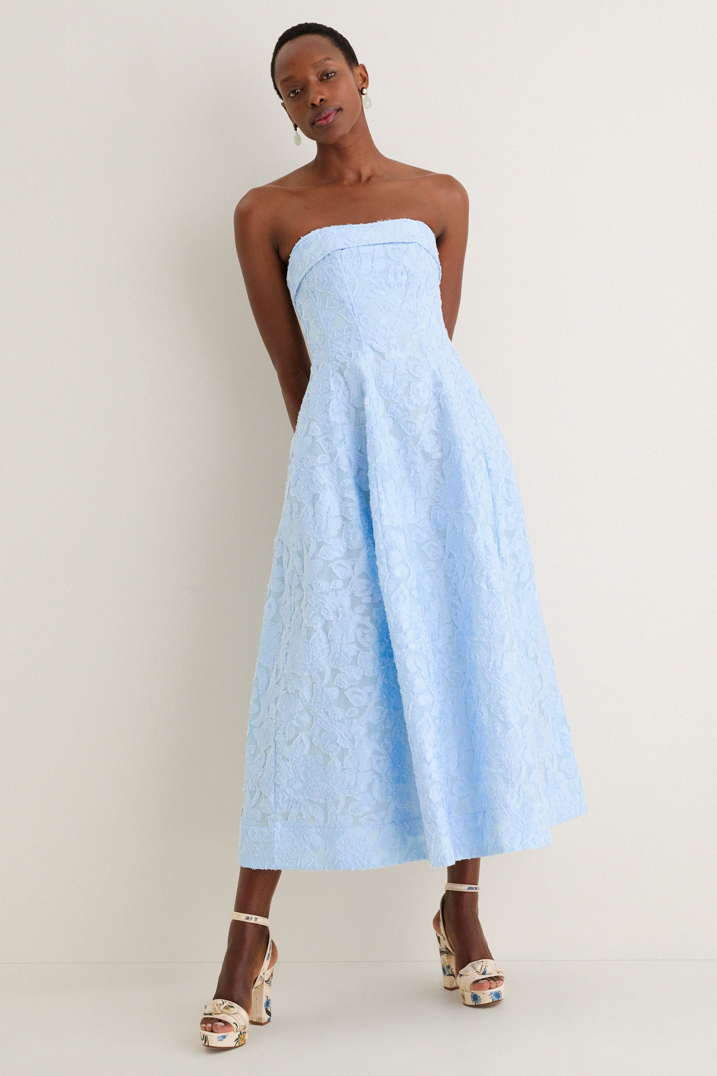 Tidepool Valeria Jacquard Midi Dress | Tuckernuck (US)