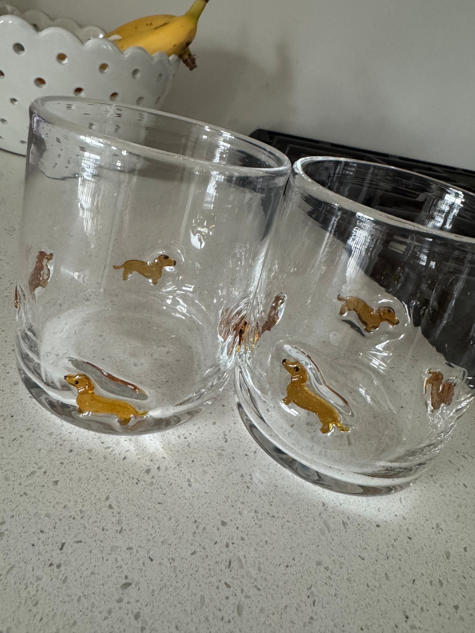 Dachshund, dachshund drinking glasses, kitchenware, kitchen, bar ware 

#LTKU #LTKHome #LTKSaleAlert