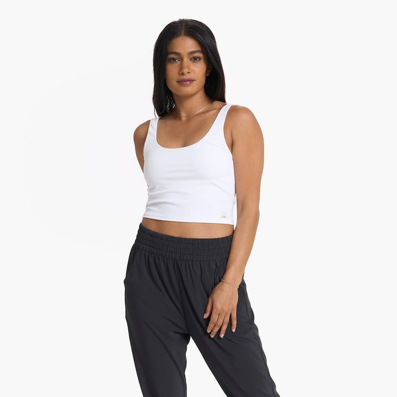 Daily Crop | White | Vuori Clothing (US & Canada)