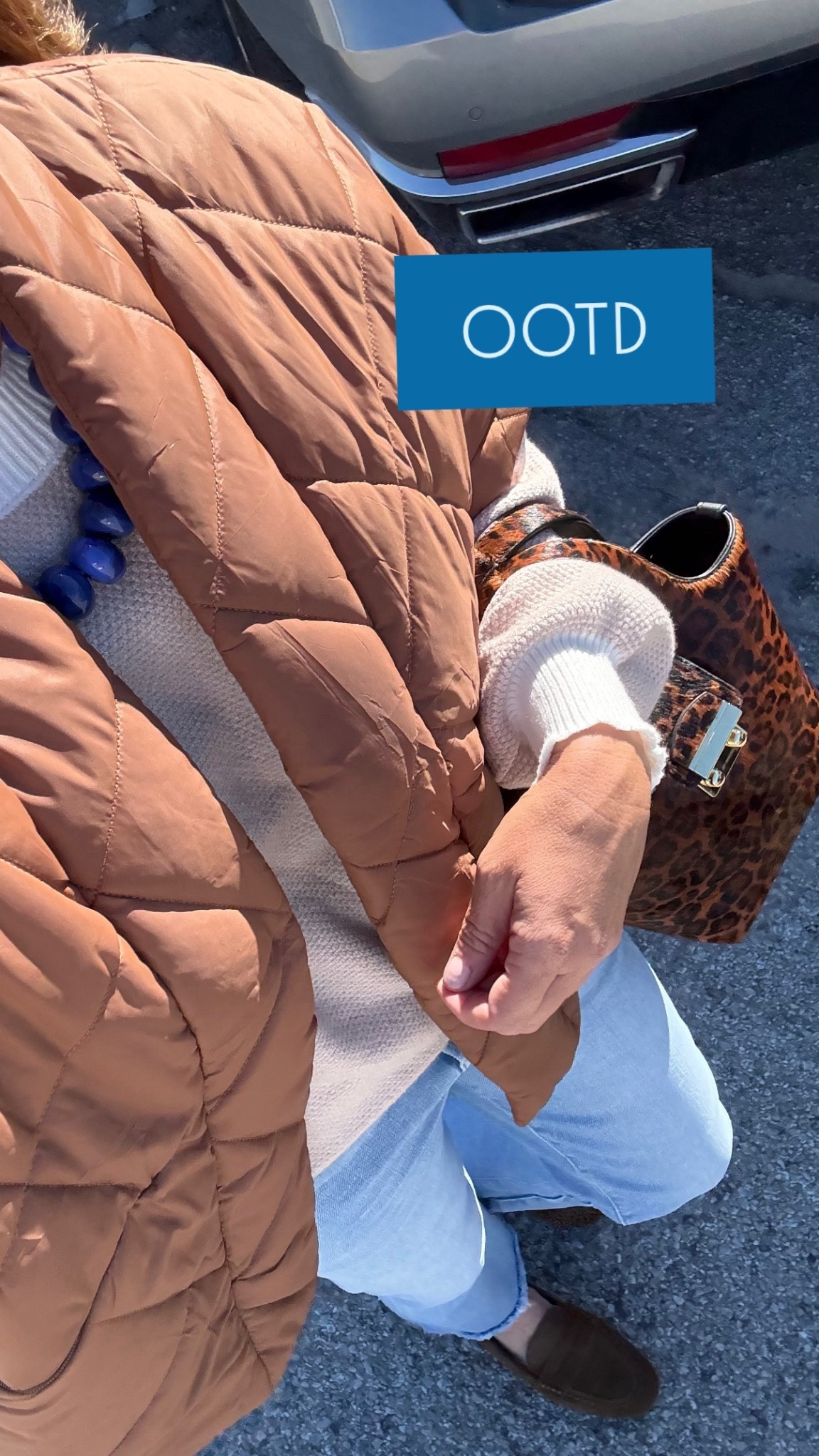 Amazon puffer jacket/vest, Amazon sweater, mother jeans, brown suede loafers (linked similar), and tuckernuck purse. Oh and baublebar necklace! 

#LTKStyleTip #LTKFindsUnder50