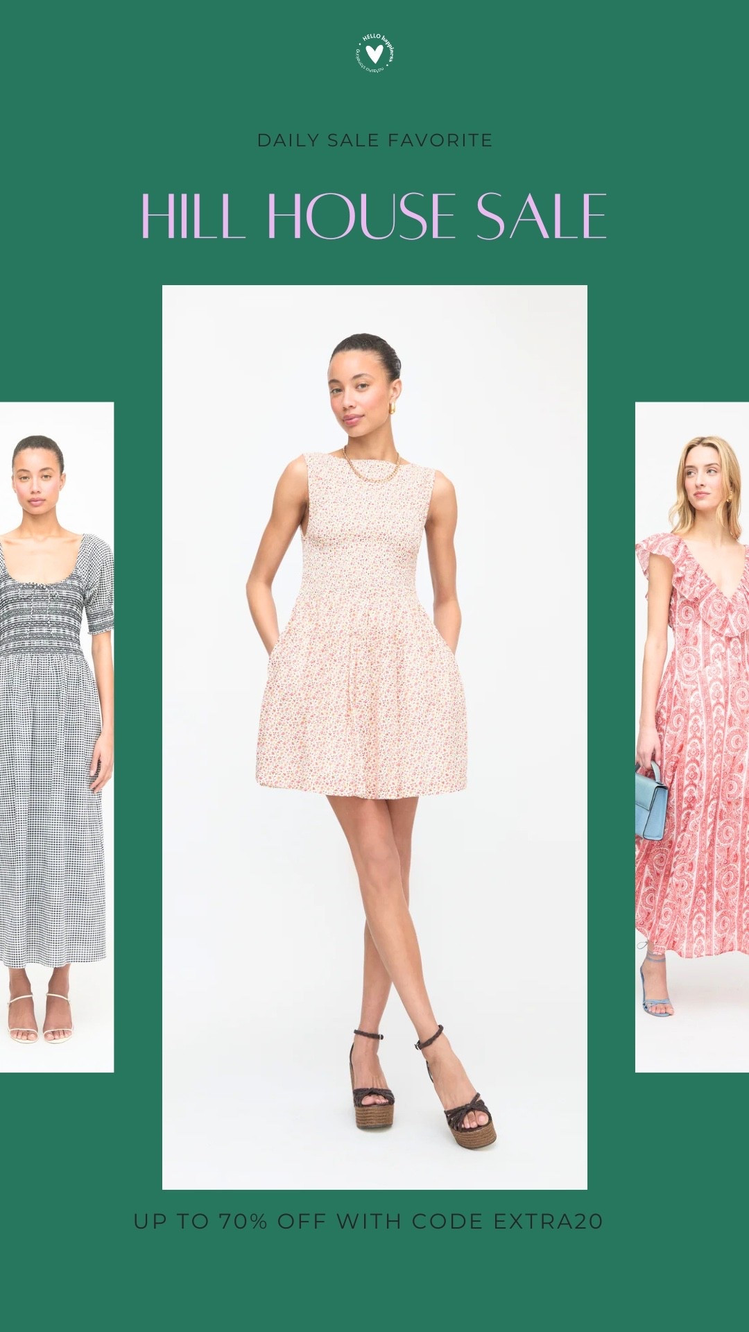 The Hill House sale is here! 💐 Save up to 70% off with code EXTRA20 on beautiful dresses you'll wear all summer long. These pieces always sell out fast, so don't wait! ✨

#LTKootd #LTKSaleAlert #LTKSeasonal