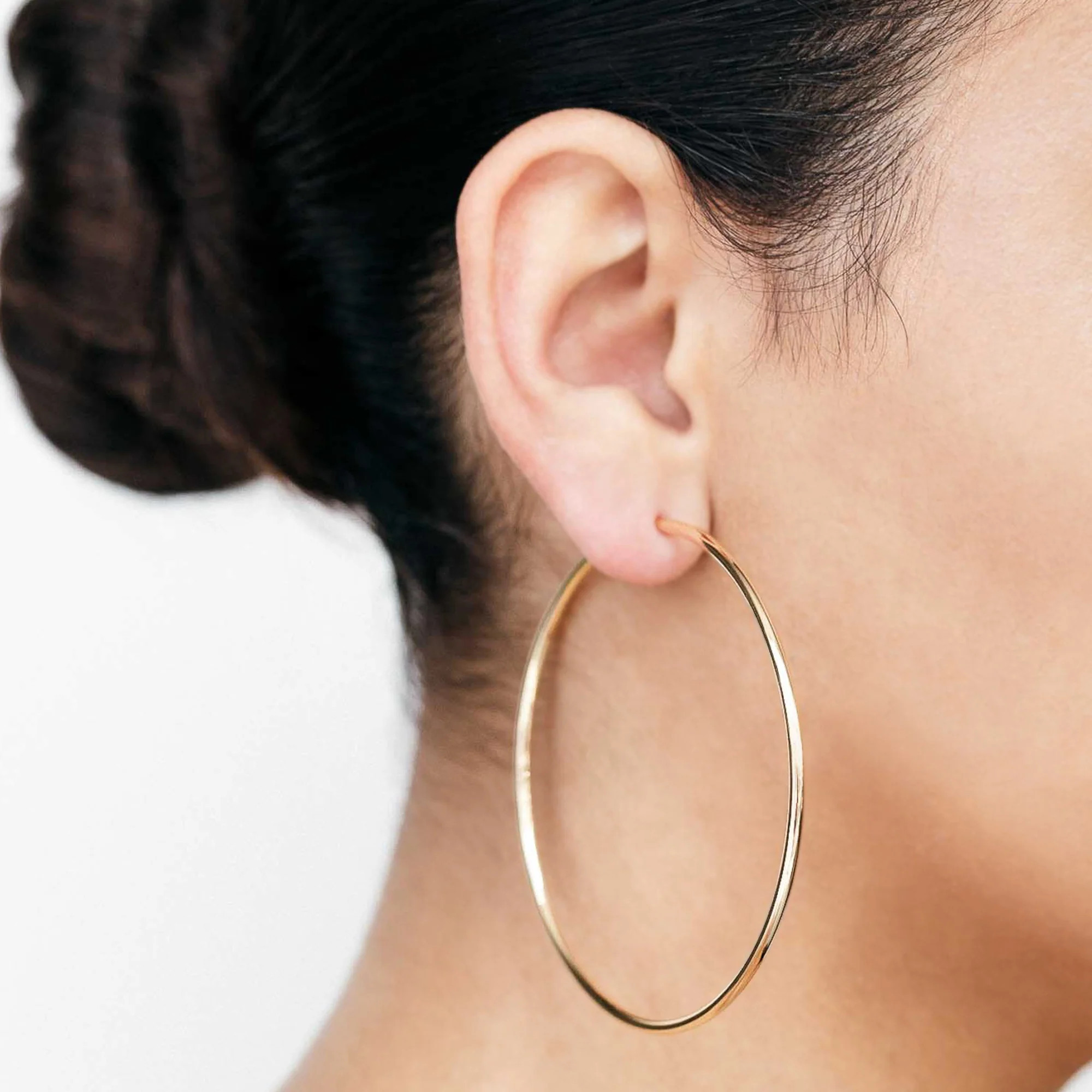 Brass Hoops | Thread Hoops | Jennifer Fisher