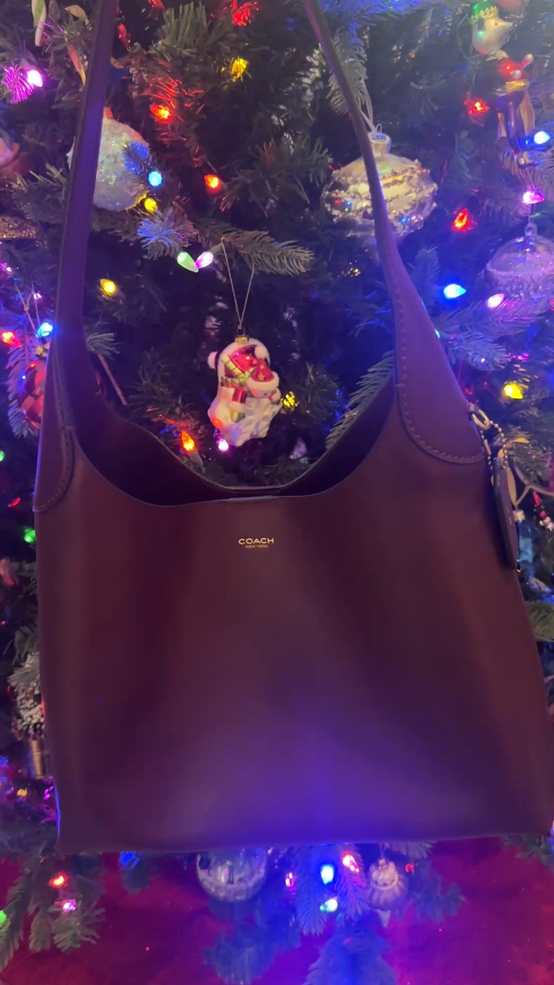 The Coach Brooklyn Bag comes in 3 sizes. I chose the medium size in Merlot. Don’t sleep on Coach; the leather is amazing !

#LTKGiftGuide #LTKHoliday