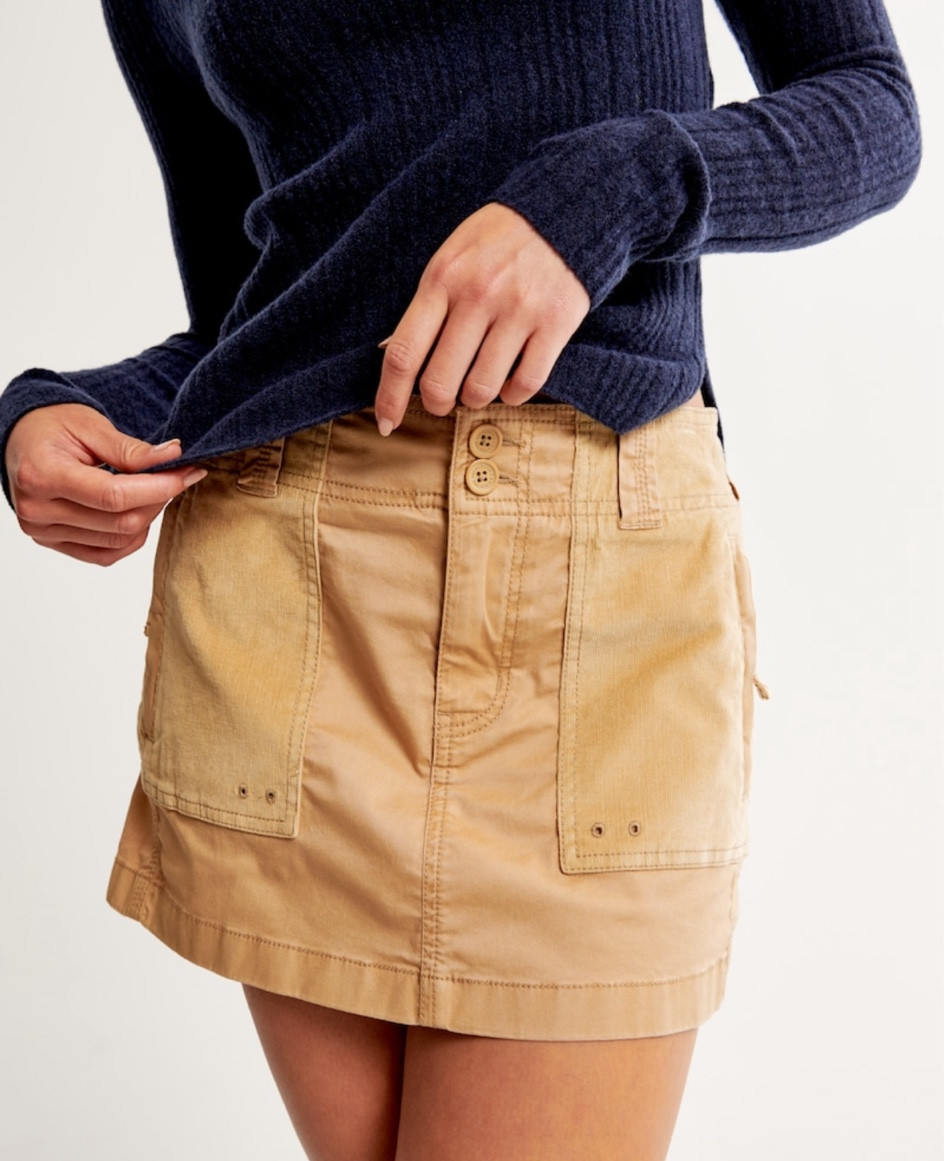 Abercrombie mini skirt, fall outfit inspiration 

#LTKFind #LTKSeasonal #LTKBacktoSchool