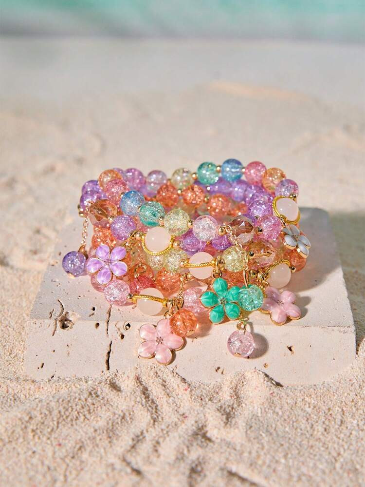 Colorful beaded bracelets  | SHEIN